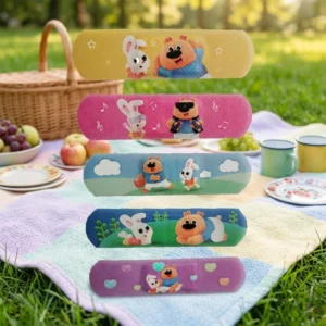 Custom Printed Cartoon Medical Waterproof Band Aids CE Certified 72x19mm for Cuts