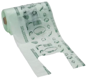 Custom Printed Compostable Produce Bag on Roll