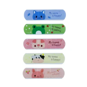 Custom Printed Flexible Fabric Bandages Cartoon Adhesive Band aid for Kids Medical Breathable Band aid