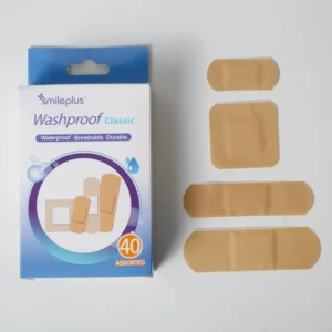 Custom Printed Medical Adhesive Waterproof Breathable PE Band Aids Rainbow Pattern Pain Relief CE Certified 40 Pcs Durable