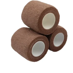 Custom Printed Non woven Fabric Elastic Flexible Self Adhesive Cohesive Bandage for Sports and Pharmacies