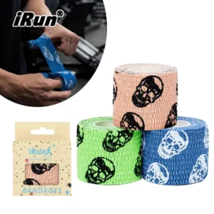 Custom Printed Patterned Running Bandage Wrap Athletic Bandage Football Sock Elastic Self Adhesive Bandage