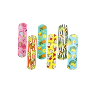 Custom Printed Private Label Breathable Band Aid Cute Wound Plaster Adhesive Bandage PE Material Safety Feature Custom Logo