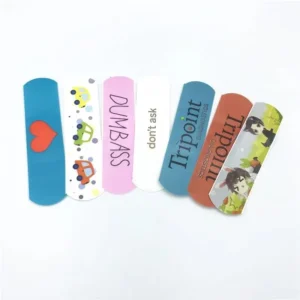 Custom Printed Private Label CE Certified Waterproof Sterile Band Aids Breathable Cute Wound Plaster Adhesive Logo OEM ODM