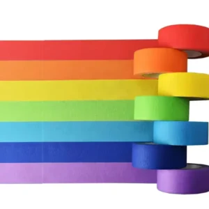 Custom Printed Removable Decor Washi Paper Easy Tear High Temperature Resistance Colored Masking Tape