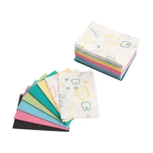Custom Printing Design Paper Pad Waterproof Disposable Oral Hygiene Dental Bibs