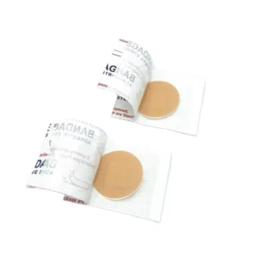 Custom Round Waterproof Band Aids Private Label Available Flexible Fabric Breathable for Outdoor Use