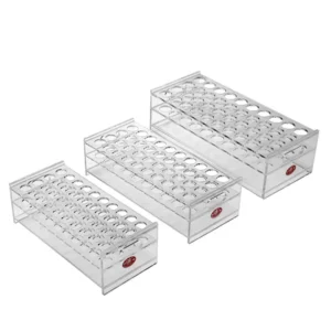 Custom Size Test Tube Holder Clear Acrylic Blood Collection Tube Stand for Hospital