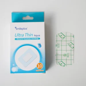 Custom Size Waterproof PU Aqua Bandages Ultra Thin Breathable Low Allergy Pain Relief CE Certified 10 Pcs Assorted