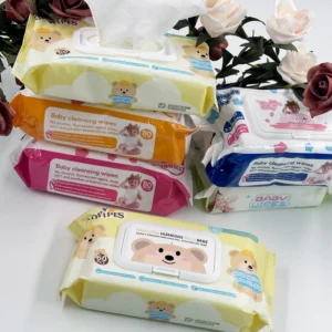 Custom Soft Care Fragrance Free Newborn Wet Wipe Spunlace Natural Biodegradable Baby Wipes