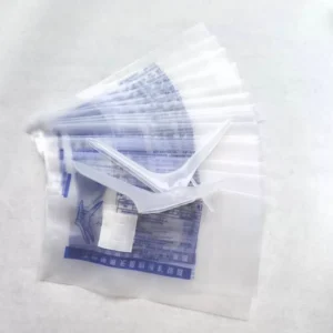 Custom Sticker Paper Sterilization Pouch Hot Stamping High Quality PE Film Disposable Waterproof for Woman