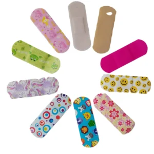 Custom Waterproof Breathable Cartoon Band Aid Medical Adhesive Wound Bandages Dispenser