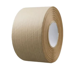 Custom White Heat Resistant Fiberglass Reinforced Strong Self Adhesive Waterproof Eco Friendly Kraft Paper Sealing Tape