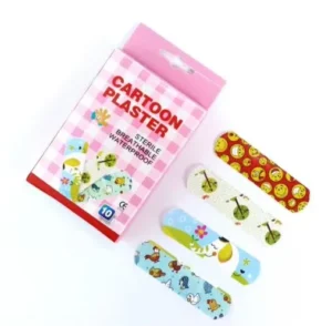 Custom Wound Plaster Cartoon Bandage Plaster First Aid Waterproof Band Aid in Bag Packing PE Material Waterproof