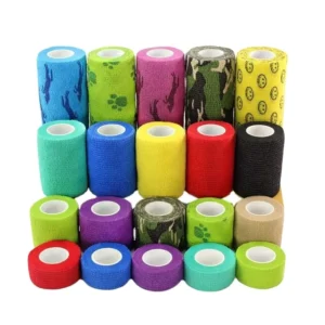 Custom logo Printed Self Adhesive Wrap Elastic Horse Cohesive Bandage