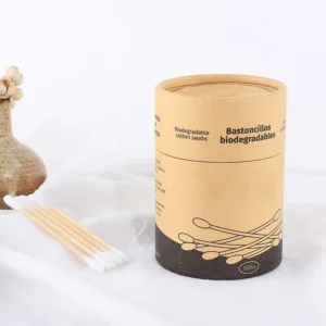 Customer customized Packaging Original Big Size Swabs Bamboo Cotton Buds Stick Double ended Absorbent Cotton Swabs