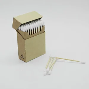 Customised Bamboo Stick Cotton Swab Ear Buds and Cigarette Case