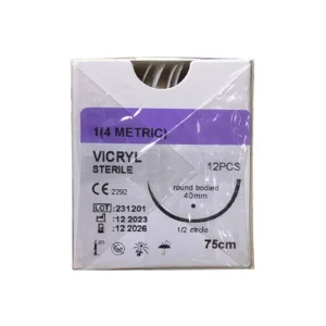 Customizable 45cm 70cm 75cm PGA910 Silk Nylon Sterile Absorbable 1-0 2-0 3-0 Surgical Needle Sutures