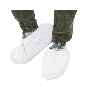 Customizable Brand Class I Dustproof Medical Disposable Shoe Covers White Non Woven Non Sterile Waterproof Breathable