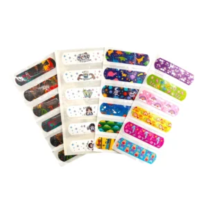 Customizable Breathable Medical Adhesive Bandaid Cartoon Pattern Kids Colorful PE Band Aid