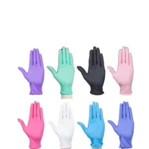 Customizable Disposable Nitrile Gloves Stretchy Multi Colored for Healthcare Tattoo Cooking Kitchen Working Industrile Car