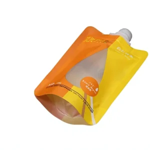 Customizable Intaglio Printed Spouted Pouch Food-grade 100 mL Beverage Jam Bag Single-use Matte Transparent High-temperature