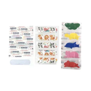 Customizable Pe Waterproof Self Adhesive Hypoallergenic Eco friendly Cute Cartoon Band Aid Bandage