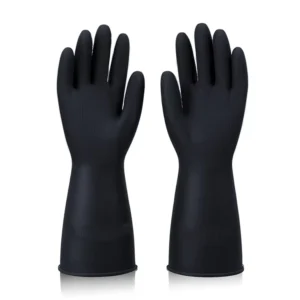 Customizable Safety Work Gloves Full Black Industrial Mechanic Premium Coated Latex Gloves Heavy Duty Check Latex Gloves