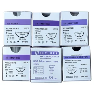 Customizable Veterinarian Rapide Polyglycolic Acid Surgical Disposable PGA Violet Surgical Suture Absorbable Powder
