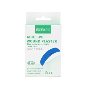 Customize Cartoon Band Aid Medical Self adhesive Blue Aluminum Thin Track PE Colored Band Aid