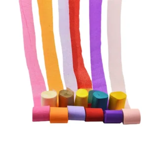 Customize Christmas Decoration Paper Crepe Magic Streamer