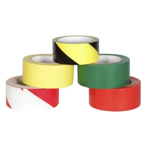 Customize PVC Signal No Adhesion Safety Flagging Barrier Warning Tape PVC Striped Safety Warning Adhesive Tape