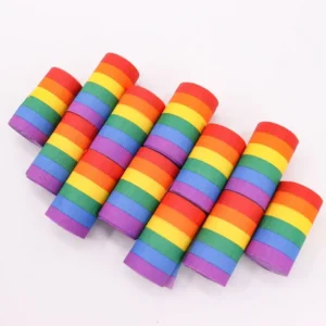 Customize Size Rainbow Crepe Paper Roll