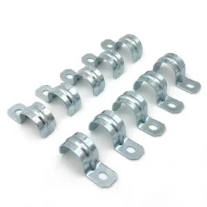 Customized 1 2″ to 4″ EMT Conduit Clamp One Hole Steel Strap Saddle for Electrical Pipe Fittings Fast Delivery