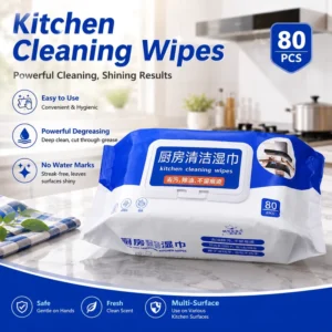 Customized 100% Polyester Square Cleanroom Wet Wipers Pre Wet for Kitchen Use