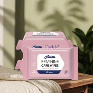 Customized 40 Pcs Eco Friendly Feminine Wet Wipes Non Woven ISO Certified No Alcoholic Quality Washing Flushable Extra Soft