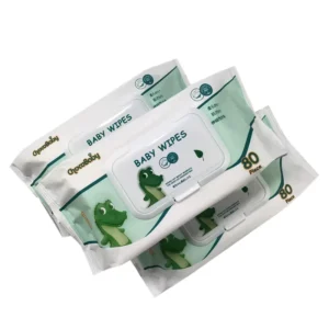 Customized 80pcs Wet Tissue Disposable Ultra Soft Scented Skin Care Baby Cleaning Wet Wipes
