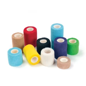 Custom Colored Breathable and Waterproof Self Adhesive Tape Non Woven Wrap Bandage Cohesive Bandage
