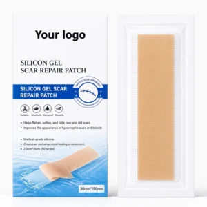 Customized Box Breathable Medical Grade Silicone Scar Tape Fade Redness Gel Sheet Reusable Silicone Patches for Scar Removal