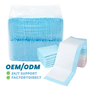 Customized Brand Underpad Free Sample Disposable Pad 60*90cm Factory OEM Nursing Pad with Transparent Package