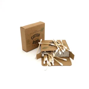 Customized Cardboard Box Sterile Antibacterial Cotton Swabs for Medical and Personal Care Use