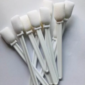 Customized Cleanroom Big Head ESD Polyester Microfiber Foam Sponge Cotton Bud Cleaning Swab Industrial Home Office Travel Use