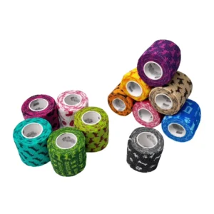 Customized Colored Camouflage Pattern Muscle Self Adherent Nonwoven Flexible Cohesive Bandage