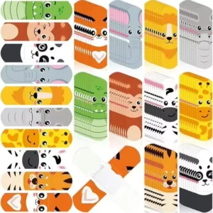 Customized Different Shape Band Aid Wound Plaster Adhesive Kids Bandaid Bulk Cohesive Bandages on Head Face Shoulder