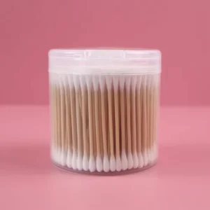 Customized Double-Head Makeup Cotton Swabs Bamboo Daily Use Ear Buds