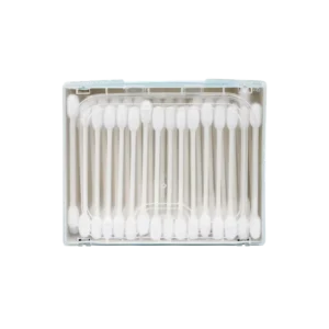 Customized Eco Friendly Cotton Swab 110pcs Paper Stick Cotton Bud with Bath Set Box