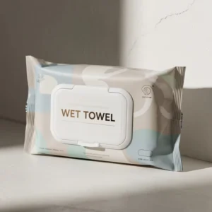 Customized Flip Top Lid Wet Wipe Packaging Pouch Resealable Empty Plastic Bags for Makeup Remover Pads & Skincare Packing