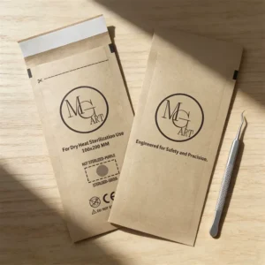Customized High Temperature Resistant Kraft Paper Disinfection Bags Disposable Nail Art & Dental Tool Sterilization Pouches