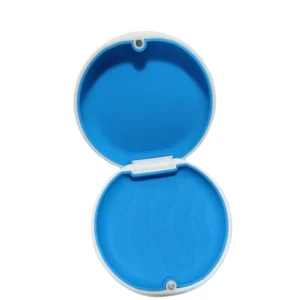 Customized LOGO Colorful Silicone Dental Orthodontic Clear Aligner Retainer Storage Box Slim Magnetic Closure Cases
