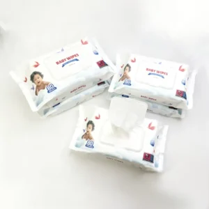 Customized LOGO Free Sample Eco Friendly Antibacterial Non Woven Unfragranced Organic Disposable Water Cleaning Wipes